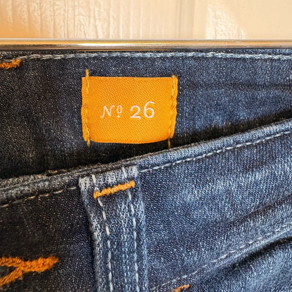 Anthropologie Pilcro Dark Wash Bootcut Mid Rise Jeans Indigo Denim Size 26